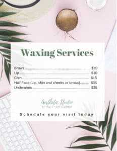 Waxing Services Pricing List